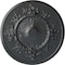 Ekena Millwork Flower Ceiling Medallion (Fits Canopies up to 3 7/8"), Hand-Painted Pewter, 27"OD x 1 1/8"P CM27FLPES - alternate 1